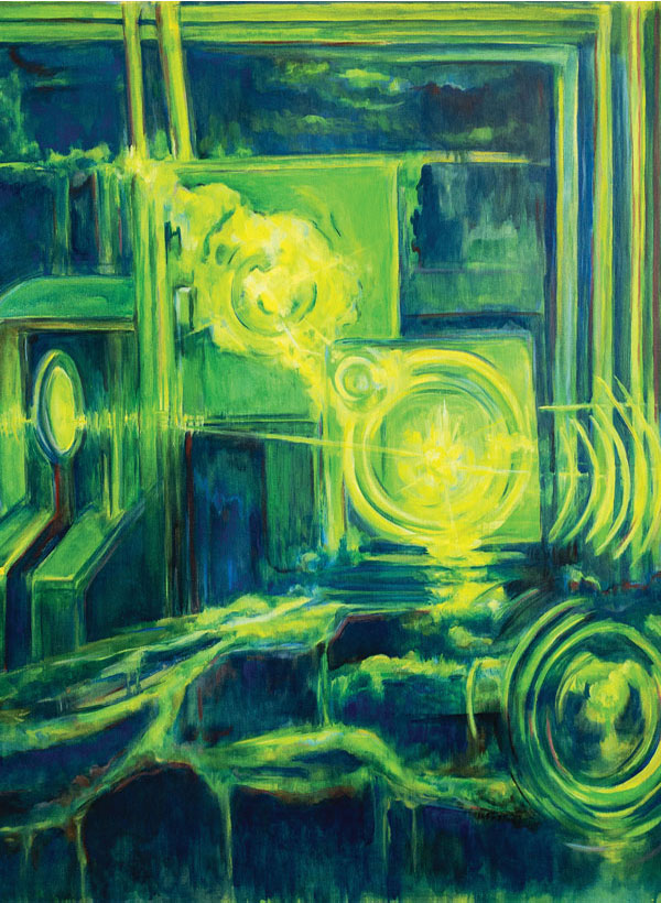 Affiche de l'expostition Sensation Quantique 